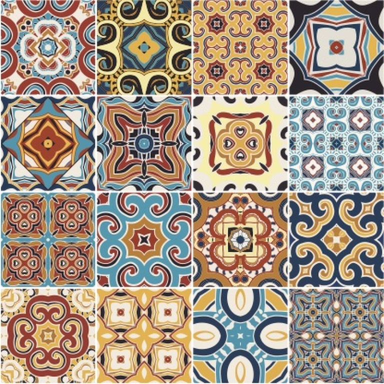 Coloured Tiles 3